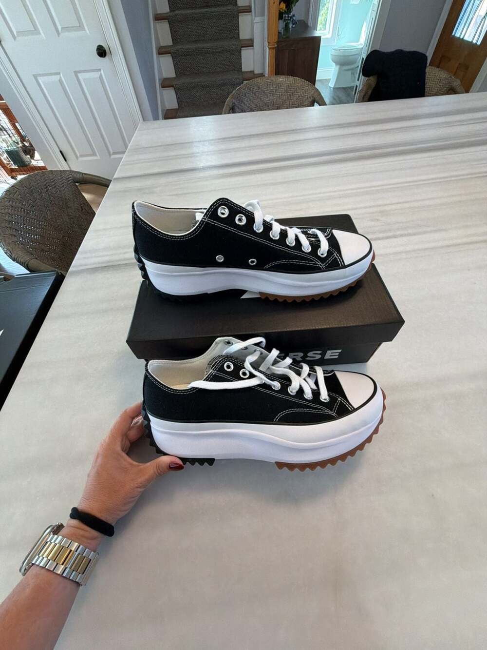 Converse Run Star Hike Ox Size 9 Black White Gum